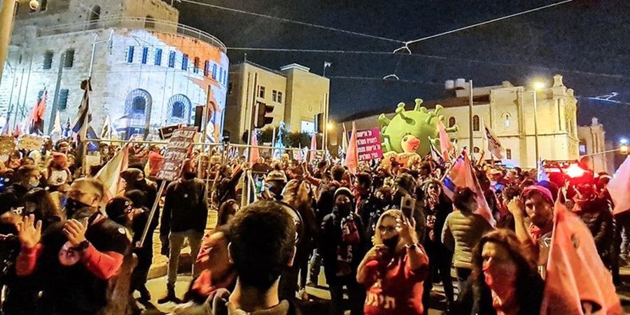 هوادار نتانیاهو مخالفان را با سلاح تهدید کرد!